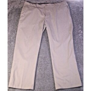 Roundtree & Yorke Pants Men's 41X28 (Tag 42X30) Khaki Tan Beige Athletic Pre-Own